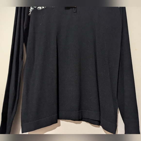 Cottage Country Half-Zip Fair Isle Sweater Hearts Snowflakes Size XL New! - Picture 5 of 10